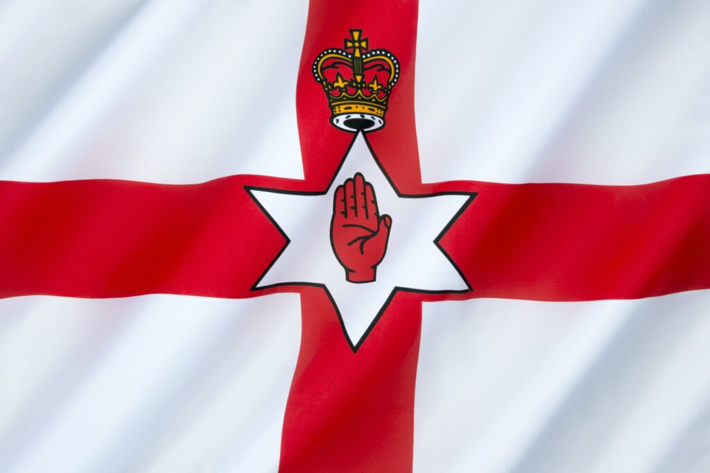British regional flag of Northern Ireland